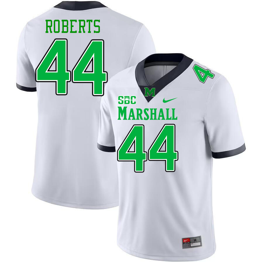 Men #44 Antwan Roberts Marshall Thundering Herd SBC Conference College Football Jerseys Stitched-Whi